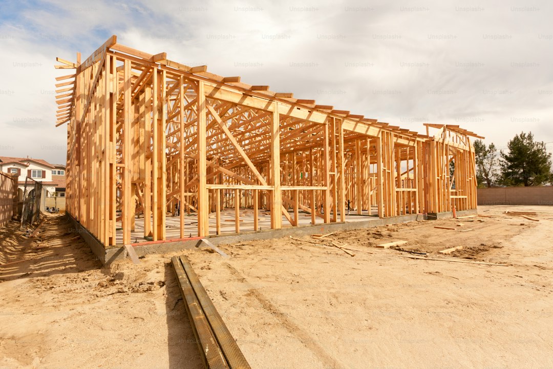 New residential construction framing