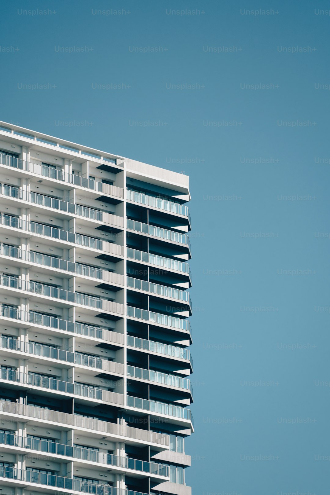 Modern apartment building